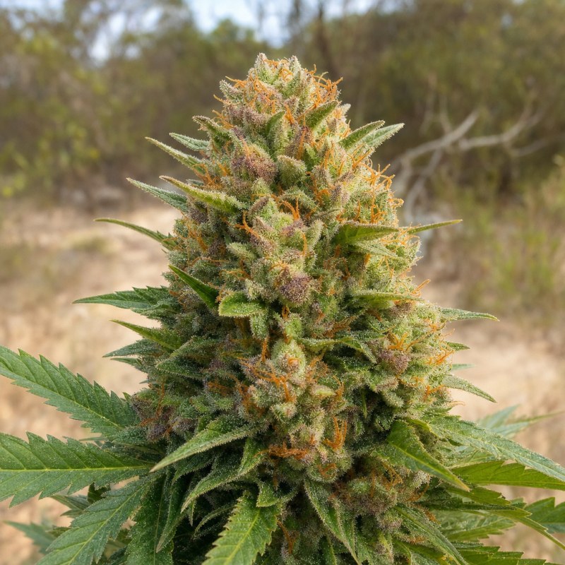Outdoor macro photograph of the Afcrack flower on a living plant
