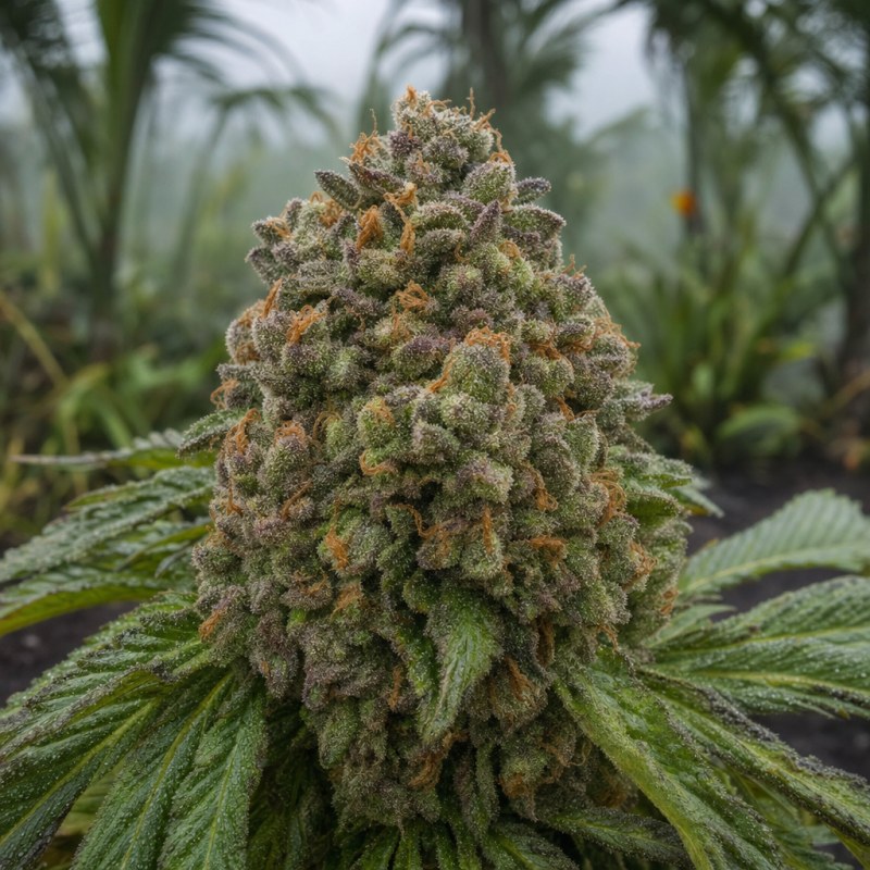 Outdoor macro photograph of the Buckeye Purple flower on a living plant