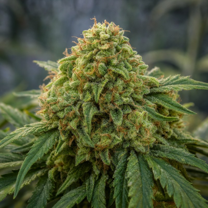 Outdoor macro photograph of the Candy Jack flower on a living plant
