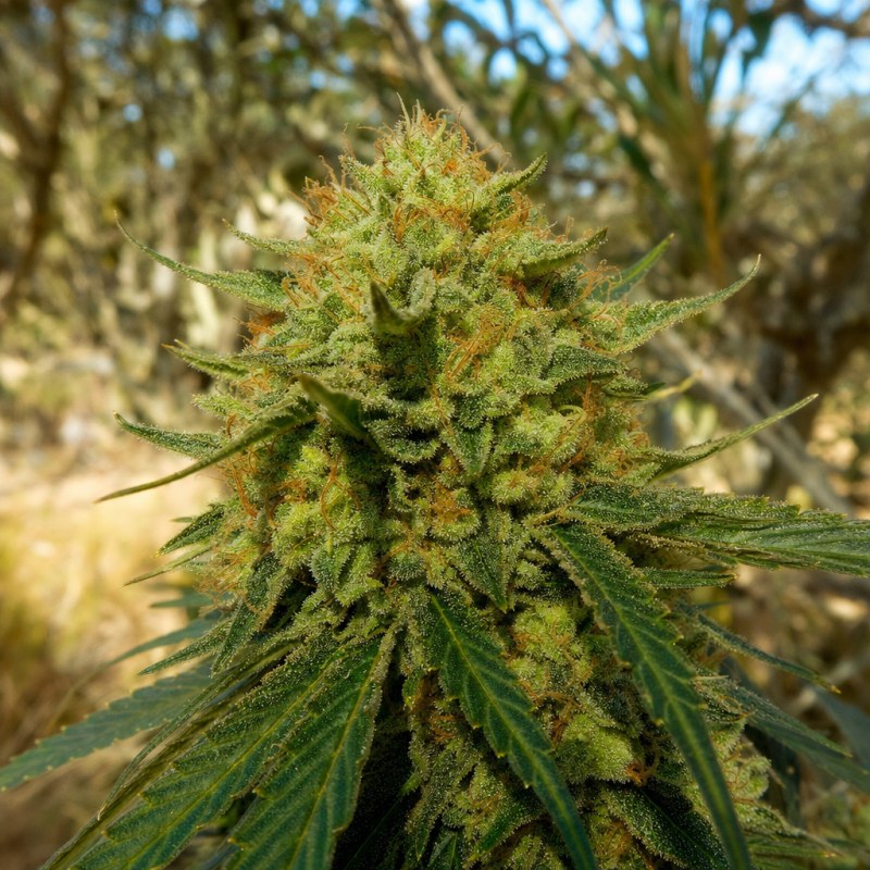 Outdoor macro photograph of the Kilimanjaro flower on a living plant