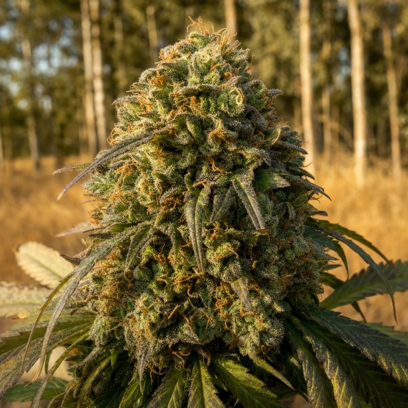 Outdoor macro photograph of the Mafia Funeral flower on a living plant