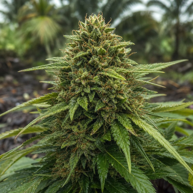 Outdoor macro photograph of the China Yunnan Auto flower on a living plant