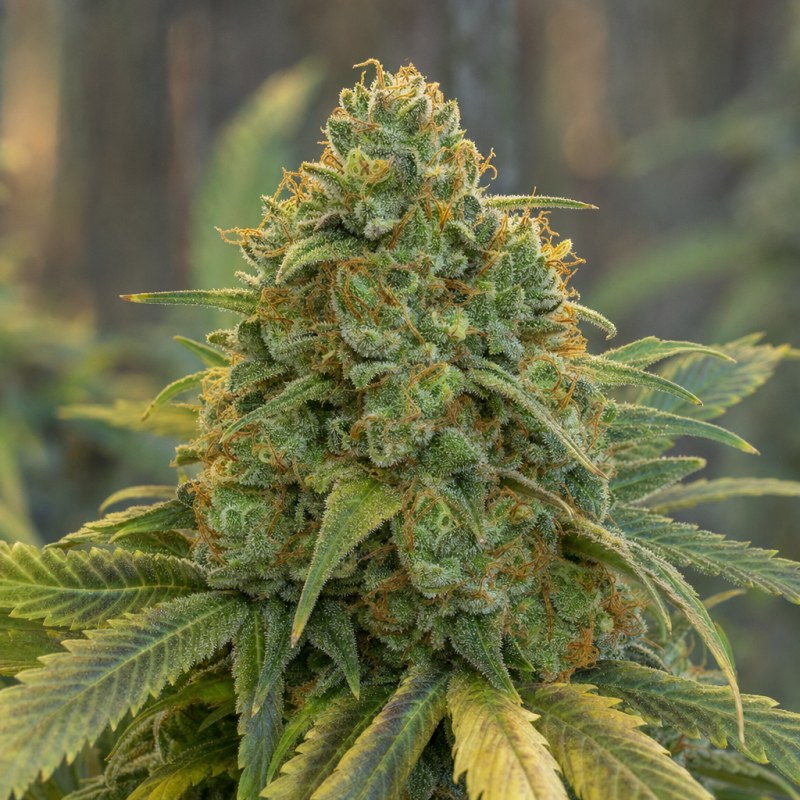 Outdoor macro photograph of the Motor Breath flower on a living plant