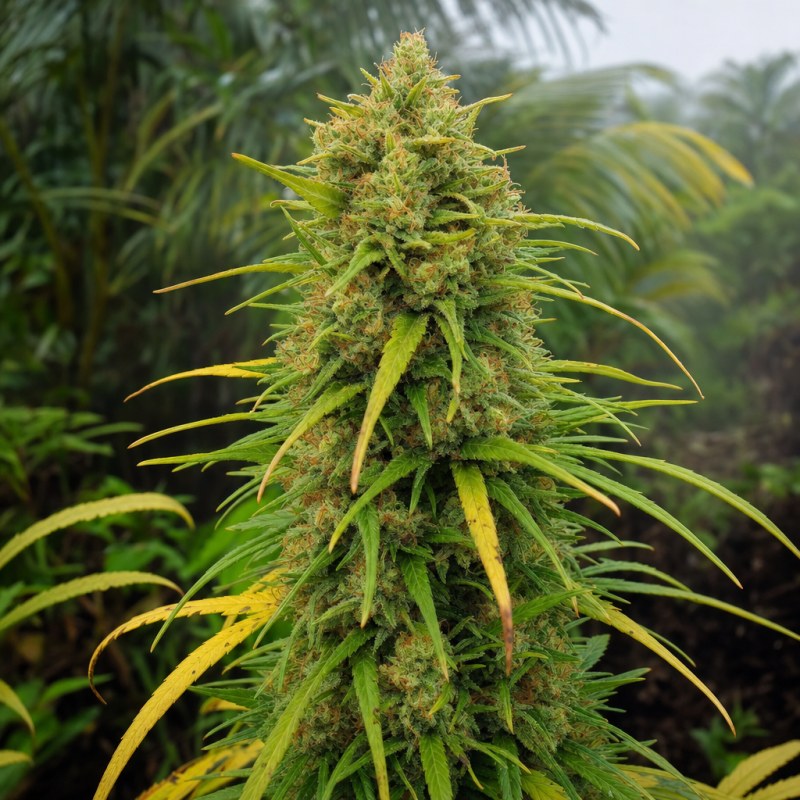 Outdoor macro photograph of the Durban Poison flower on a living plant